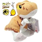 Jurassic World: Dominion Mini Plush 7 in Soft Dinosaur Toys with Dino Sounds with Bonus Sticker (Atrociraptor)