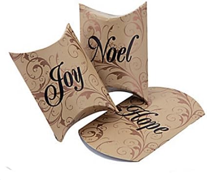 Amazon Com 24 Christmas Holiday Small Pillow Boxes Hope Joy