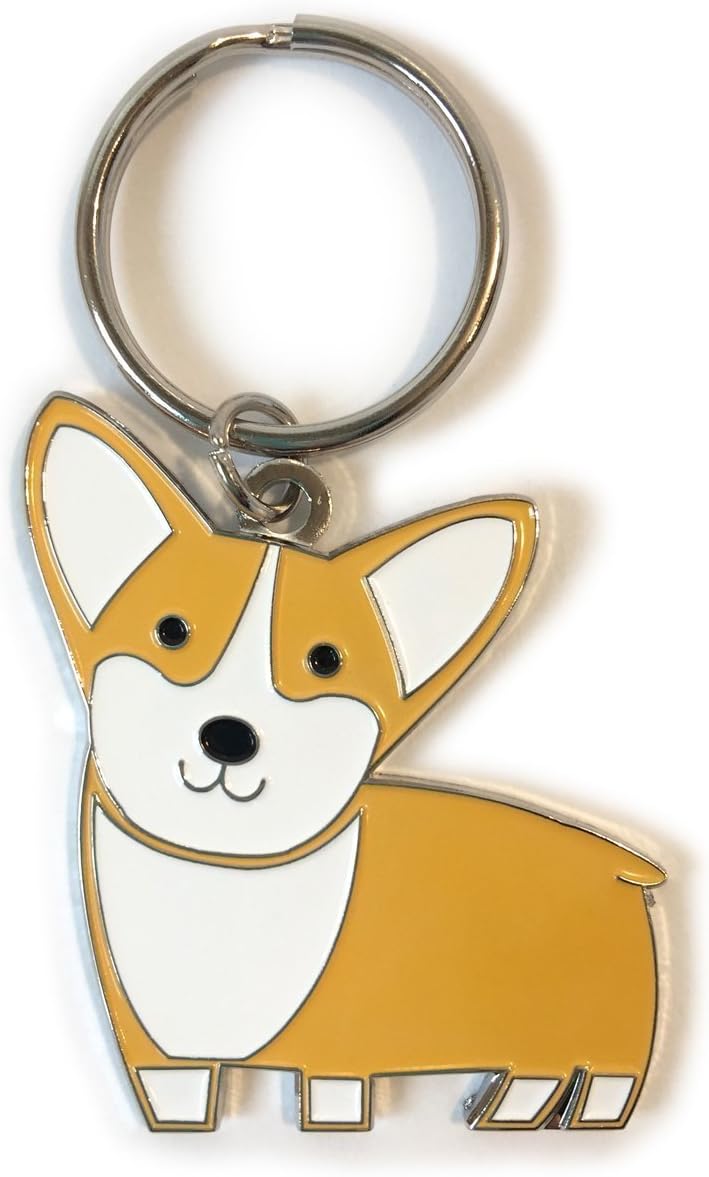 Corgi Key Chain For House Car Original Design 1" Split Ring
