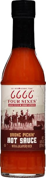 6666 FOUR SIXES BRONC PICKIN’ HOT SAUCE, 6...