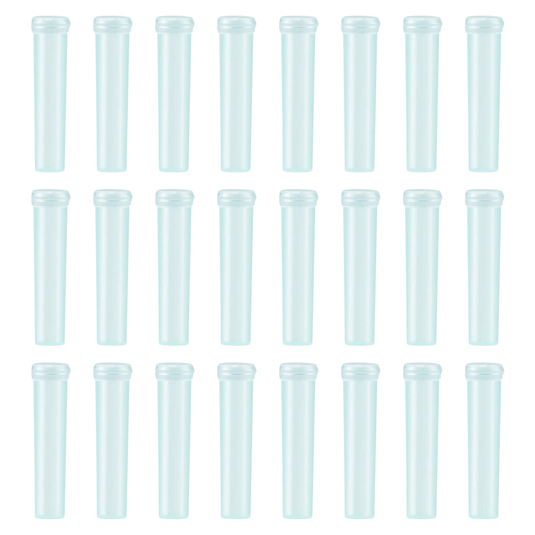 WANDIC 100 Pcs Flower Water Tubes, Reusable Plastic Floral Water Tubes with Caps Flower Storage Vials for Flower Decoration - 2.8x0.7inch — image 1
