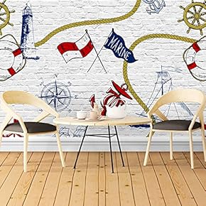 Wall Mural Unique Design of Mediterranean Style Removable Self-Adhesive Large Wallpaper - 66x96 inches