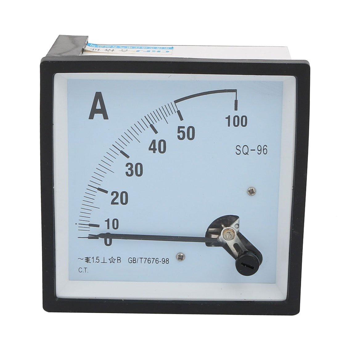 Sourcingmap SQ96 AC 0-50A 1.5 Class FineTuning Panel Analog Ammeter Current Meter Gauge Amperemeter