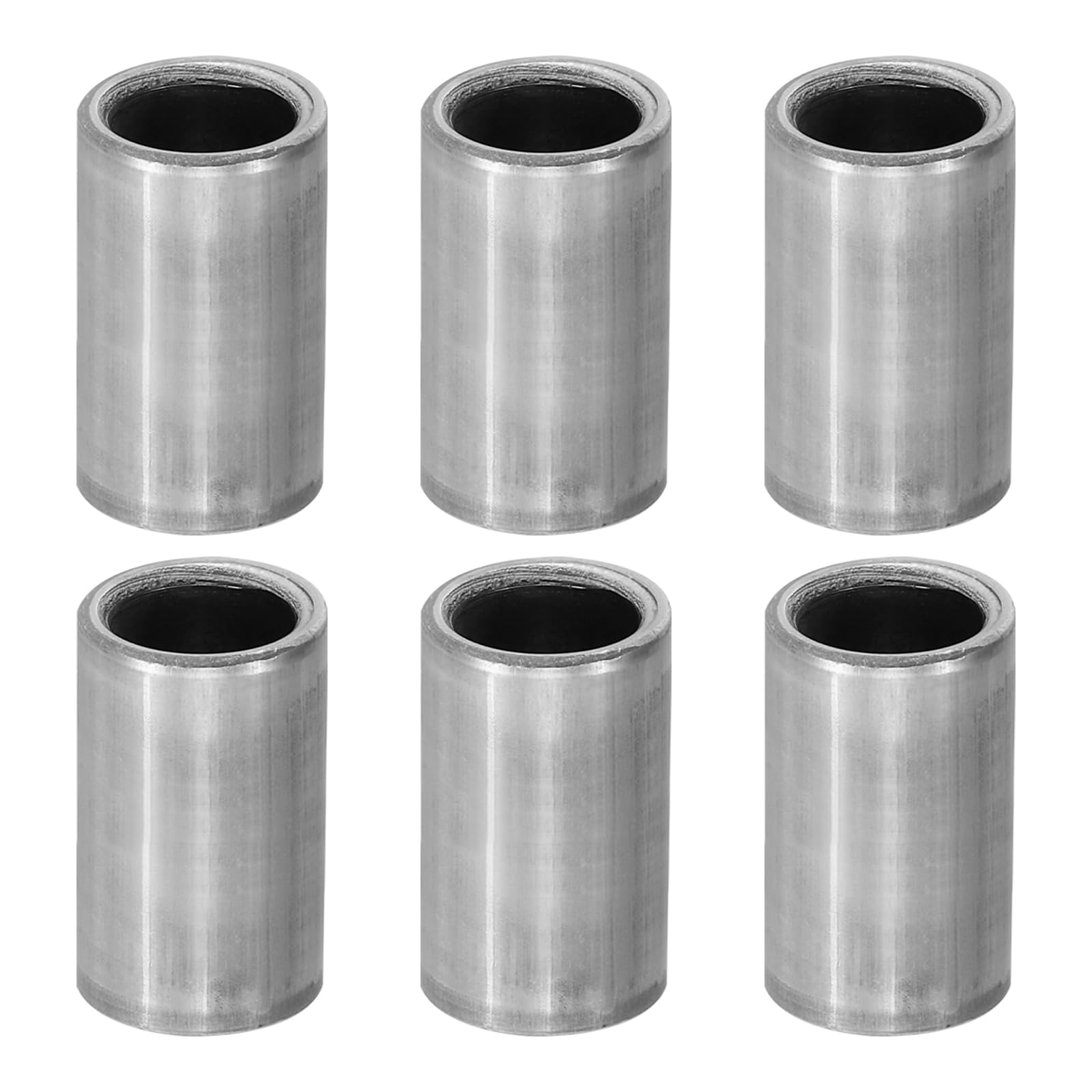 PATIKIL M10 Steel Spacers, 6 Pcs Metal Spacers Steel 10.2mm ID x 14mm OD x 30mm L Carbon Steel Spacer Screw Standoff Round for 2/5in or M10 Screw Bolts