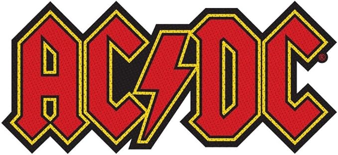 AC/DC Red Logo Cut Out Patch/Aufnäher Amazon.co.uk AC/DC Red Logo Cut Out Patch/Aufnäher Amazon.co.uk