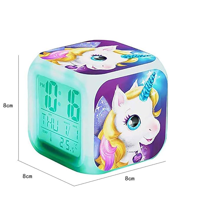 DOXMAL Despertador Infantil Unicornio,Despertador Digital con Pantalla