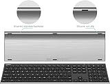 Arteck 2.4G Wireless Keyboard and Mouse Combo Stainless Steel Ultral Slim view 2
