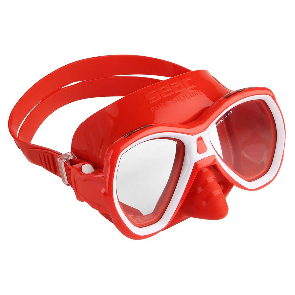 Seac Elba Mask Soft, Unisex Children, Elba, red, Medium