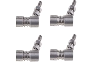 Almencla 4 Pieces 1/4inch 6mm Boat Throttle Ball Joint, Tie Rod, Linkage End, 304 Stainless Steel