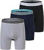 JINSHI Men's Boxer Briefs Underwear Smooth