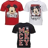 Disney Mickey Mouse 3 Pack T-Shirts Infant to Big Kid Sizes (18 Months - 18-20)