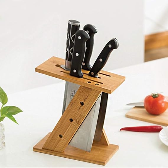 Compra FZWAI Soporte Para Cuchillos De Cocina De Madera 2020 Soporte