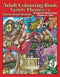 Adult Colouring Book Variety Themes #2: Stress Relief Activity by Jess Perna