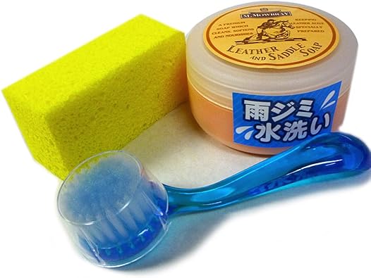 Amazon エムモゥブレィ M Mowbray スムース革 靴を丸洗い サドルソープセット N4 サドルソープ クリーニングブラシ クリーニングスポンジ M Mowbray M モゥブレィ シューケア シューアクセサリー
