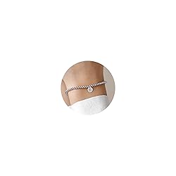 Turandoss Silver Beaded Bracelet for Women - Dainty