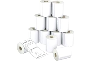 LabelChoice 2640 Labels Compatible DYMO 1744907 Shipping Labels,12 Rolls 4"x6" Strong Permanent Adhesive Direct Thermal Postage Labels Replacement Used with Rollo,DYMO Labelwriter 4XL & Zebra Printers