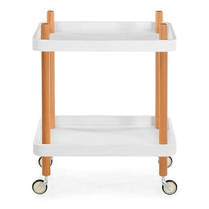 @Home by Nilkamal Prima Kitchen Trolley (White)