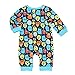 Monsters Inc Baby Boys Coverall Romper (6-9 Months, Monsters Blue)