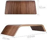 kalibri Walnut Universal Computer Monitor Stand Desk Dock 53x25.5x9.5 cm view 4