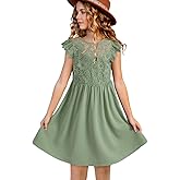 blibean Teen Girls Flower Dresses Semi Formal Sleeveless Wedding Dress Size 6-15 Years