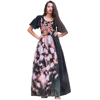 umbrella sleeves long gown