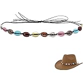 nemokamai Cowboy Hat Bands for Men Women, Leather Hatbands Belt for Cowboy/Western/Fedora/Cowgirl Hats
