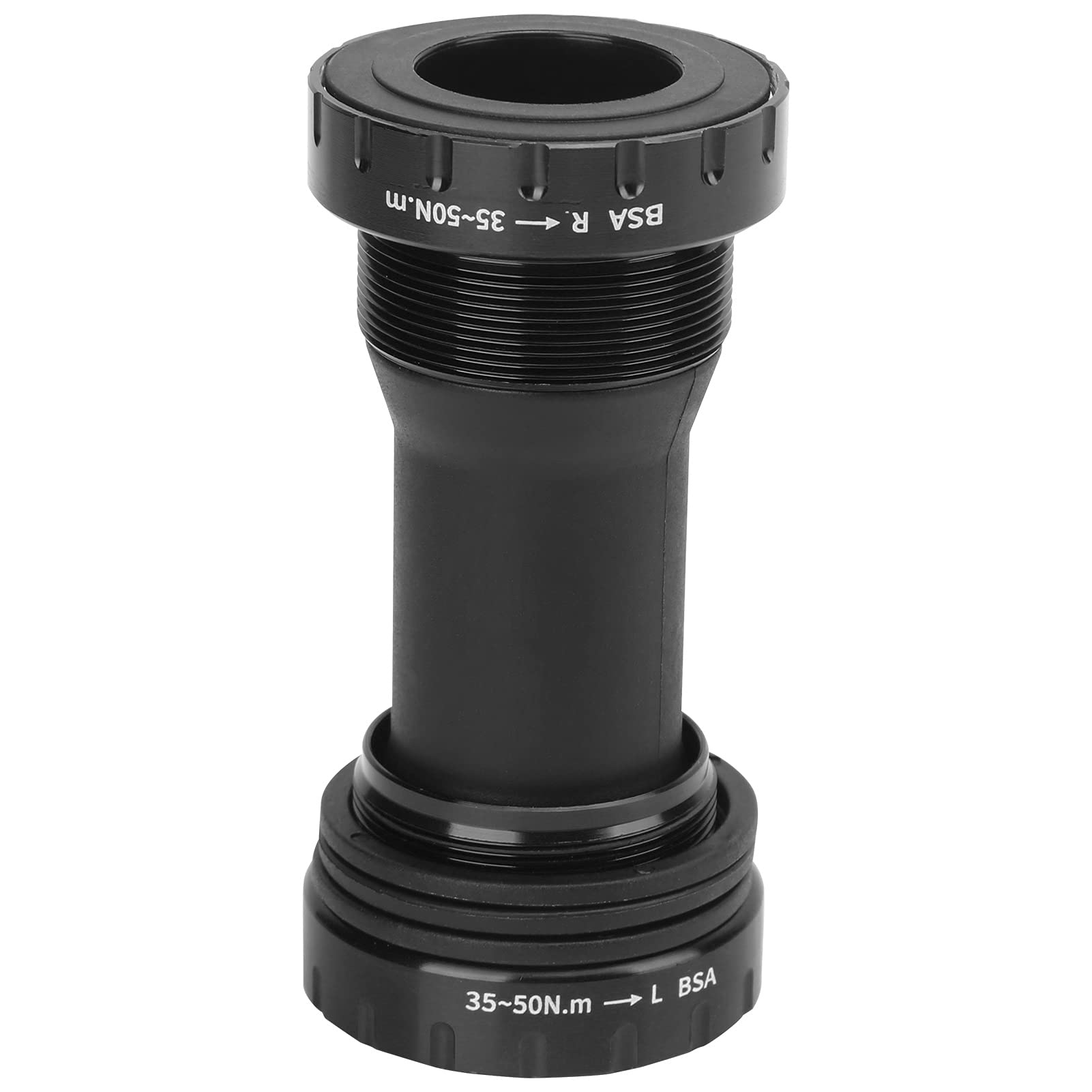 Zunate Bike Bottom Bracket, 68-73mm BB Bottom Brackets Waterproof Hollow Bottom Bracket Kit for 68-73mm Threaded Bottom Bracket (Black)