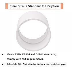 4" PVC Pipe Coupling Adapter Pipe Fittings
