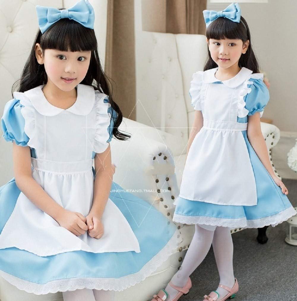 Amazon ゆーたん U Tan アリスコスプレ 不思議の国のアリス 子供用 キッズ ハロウィン仮装 コスプレ ディズニー風衣装 親子コーデ リボンポイントボーダー柄ハイソックス付き Xxl140 キッズコスチューム おもちゃ
