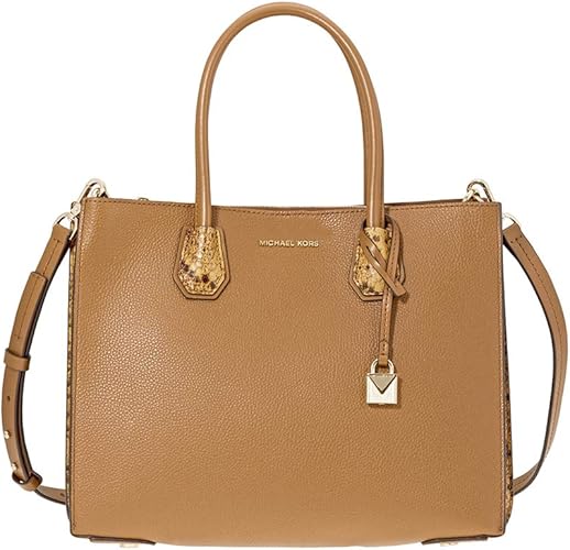 mercer large pebbled leather accordion tote bag