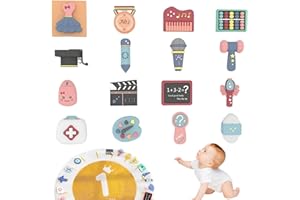 16Pcs Doljabi Set, Safe Zhuazhou Set Items Birthday Presents Cartoon 1st Birthday Traditional Doljanchi Baby Toys Korean Cere
