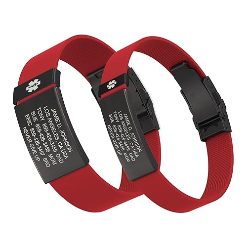 ROAD iD Personalized Medical ID Bracelet Premium ID Wristband - Main Image