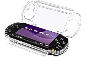 TNP Clear Hard Case for PSP 3000 & PSP 2000 - Snap-in Full Cover Protective Transparent Hard Case with Clear Display Compatib
