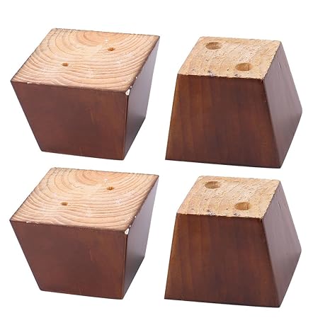 Uxcell 2 4 Tall Sofa Legs Wooden Furniture Cabinet Chair Couch