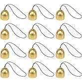 10Pcs Mini Brass Bells Small Decorative Bells,1 Inch Hanging Bells, Wind Chime Home Garden Decor Christmas DIY