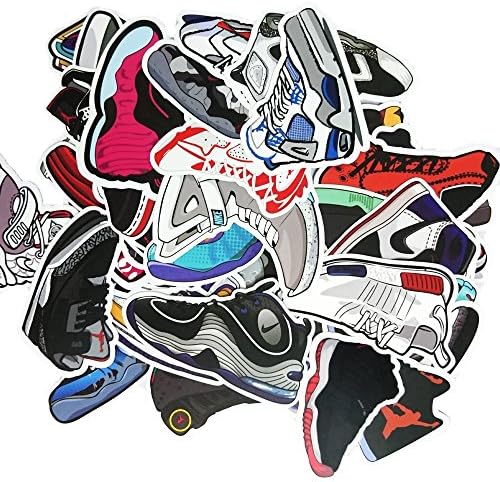[Pack of 25] Sneaker Stickers - Car, Laptop, Luggage, Skateboard Graffiti