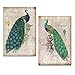 Peacock Canvas Art Prints,Peacock Canvas Wall Art Home Wall Decal,Canvas Art with Frame,Ready Hanging On,Animal Peacock Wall Art (Classical Green)