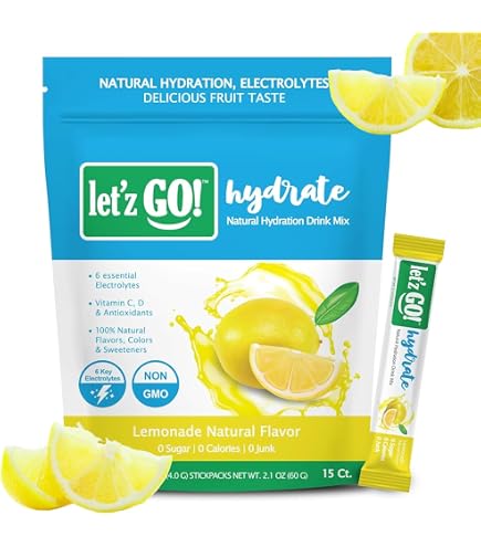 Amazon.com : Let'z Go Clean Energy Drink Mix – Natural Caffeine