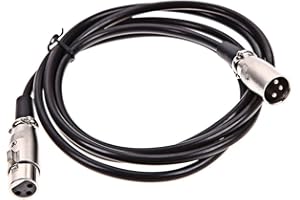 ZINGYOU Condenser Microphone XLR Cable, 6 FT XLR Male to XLR Female Balanced 3 Pin Microphone Cable, Single