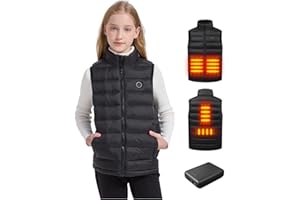 Varmcore Kids Heated Vest with Battery – Electric Heating Lightweight Puffer Vest for Boys and Girls.