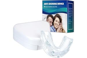 AUOUA LIFE ON MUSIC Anti-Snoring Mouthpiece, Anti-Snoring Mouth Guard, Anti-Snoring Devices Reusable Snoring Solution for Men/Women Sleep Better