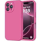 LOVE 3000 Designed for iPhone 16 Pro Case, Premium Silicone with [Soft Anti-Scratch Microfiber Lining] Shockproof Protective Phone Case for Men Women Girls 6.3", Pitaya