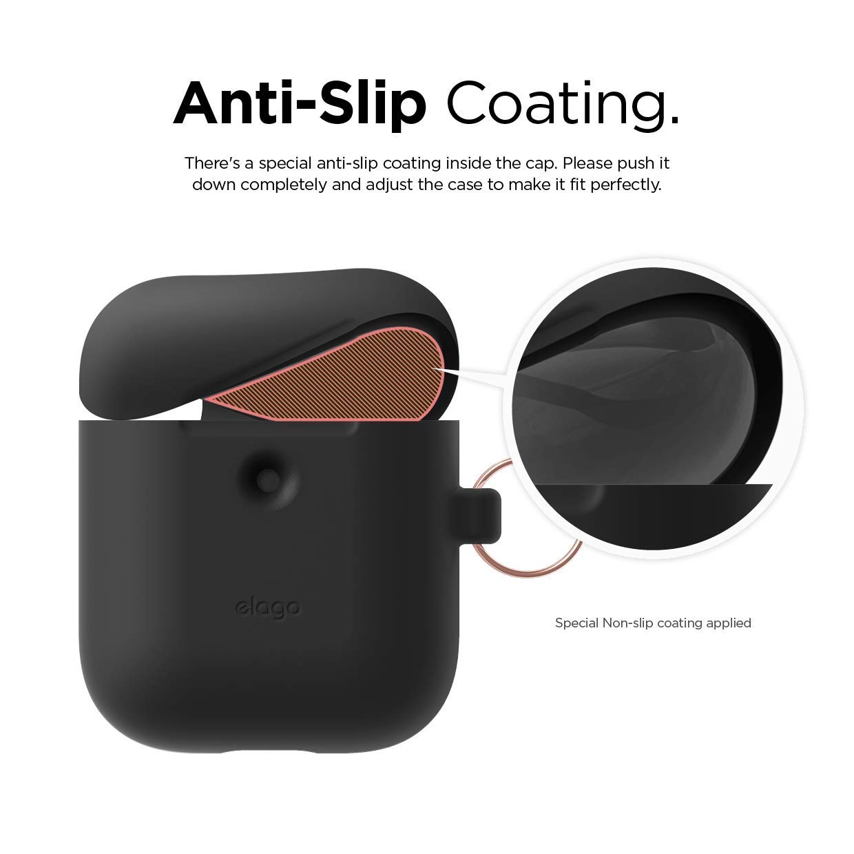 LED anteriore visibile con Moschettone, Grigio scuro - Supporta la ricarica  wireless Protezione extra elago A2 Custodia in Silicone Compatibile con  Apple AirPods 2 Custodia Wireless Accessori audio e video urban-earth.co.uk