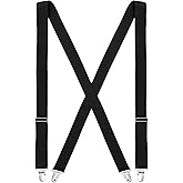 Sintege Hidden Suspenders for Women Pants Under Clothes 1" Width Thin X Back Ladies Suspenders for Jeans Undergarment