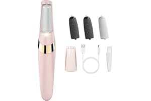 Electric Foot Callus Remover,Rechargeable Foot File with 2 Speed Adjustable,Equipped with 4 Coarse and Fine Grinding Heads fo