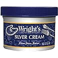 Wright's Silver Cleaner and Polish Cream - 8 Ounce - Ammonia Free - Gently Clean and Remove Tarnish Without Scratching