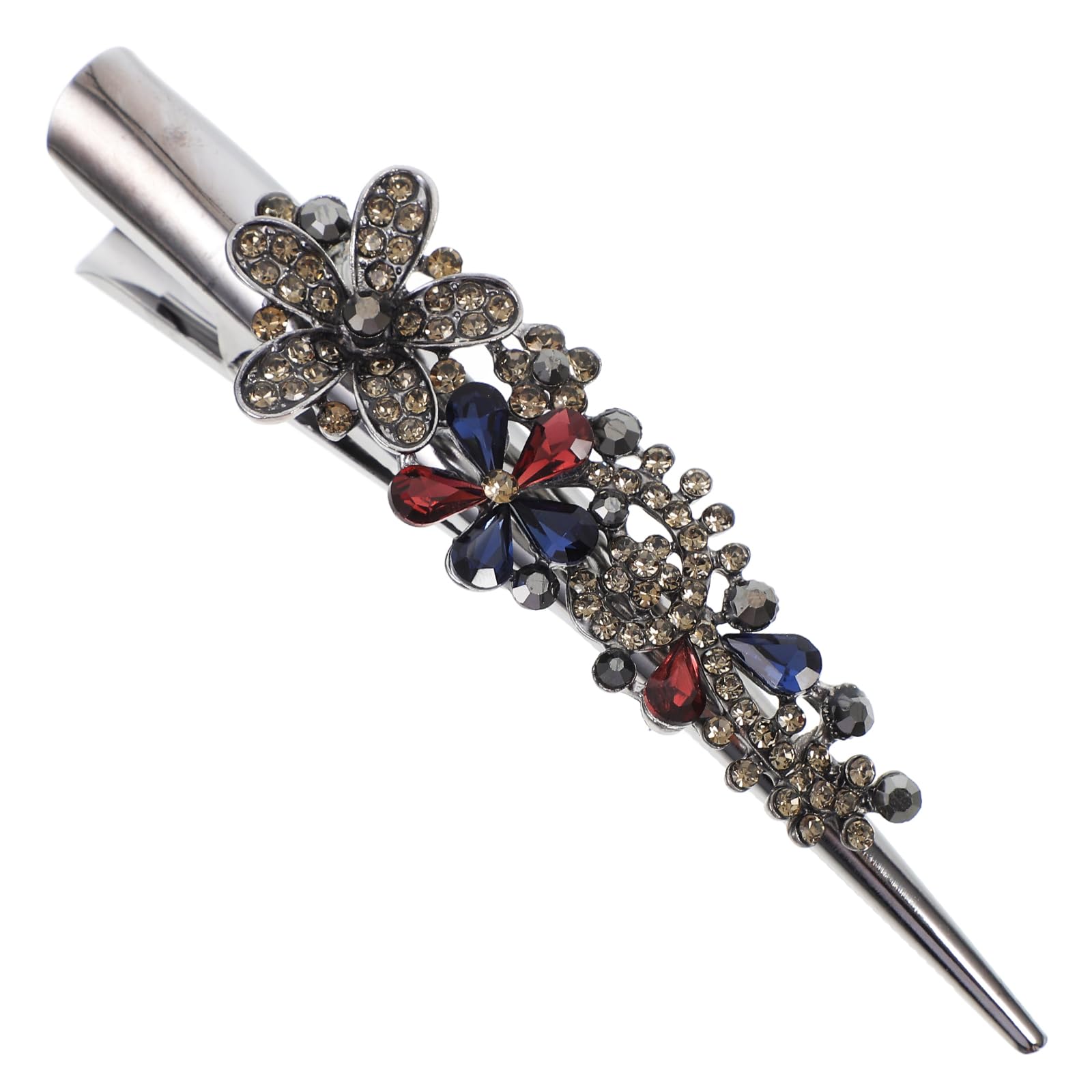 minkissy 1pc Large Alligator Hair Clips Rhinestone Duckbill Clips Banana Hair Clips Barrettes Rhinestone Hair Clip Duck Bill Clip for Women