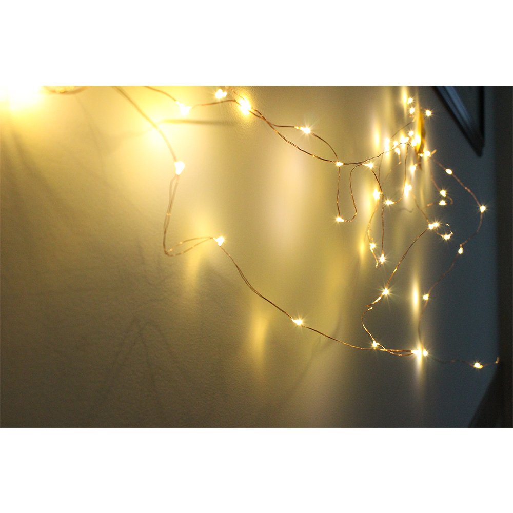 Decorative Christmas String Lights,2m 20 LED Fairy LED Light for Patio Garden Party Wedding Xmas tree, sets of 6 (Warm White)