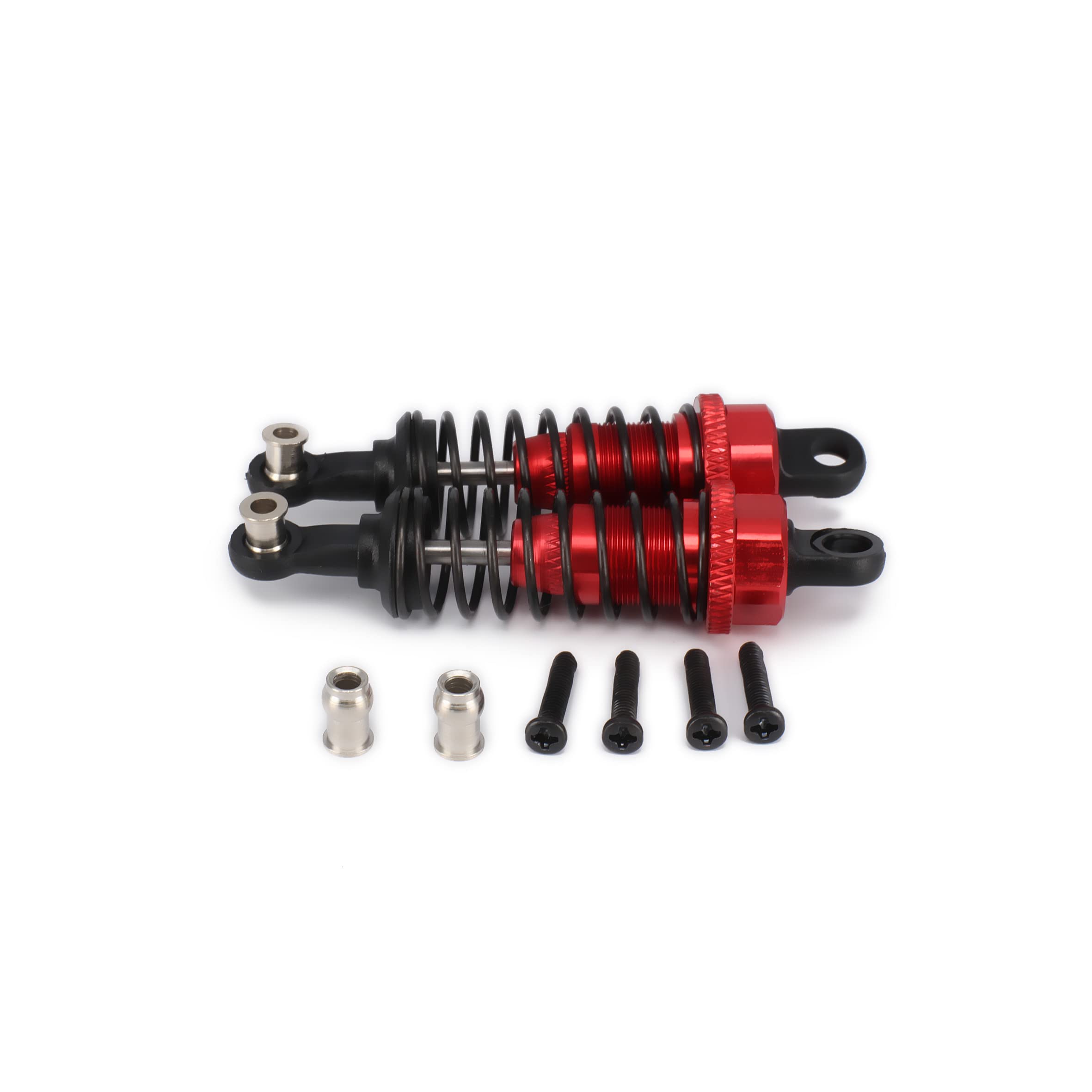 RCAWD 65mm RC car Shock Absorber Oil Filled For Rc Car 1/18 WLtoys A959 A969 A979 K929 Hpi Hsp Losi Tamiya upgrades part (Red)