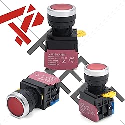 APIELE 22mm Momentary Push Button Switch Metal Head